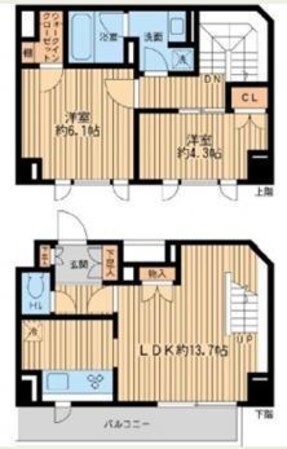 ウィルテラス奥沢の物件間取画像